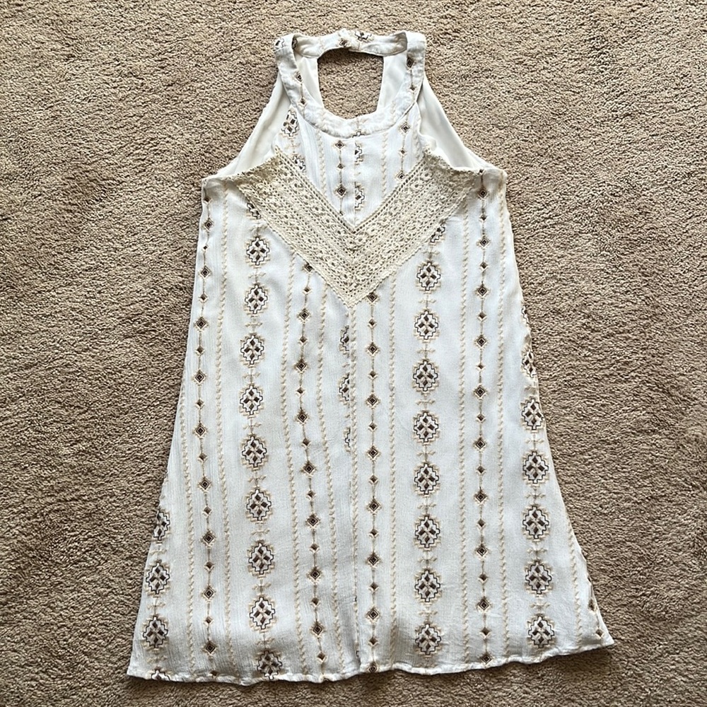 Altar’d State Lace Halter Mini Dress Medium